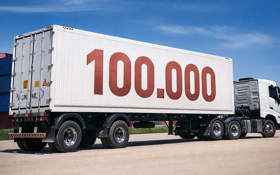 Más de 100 mil contenedores movidos en 2025
